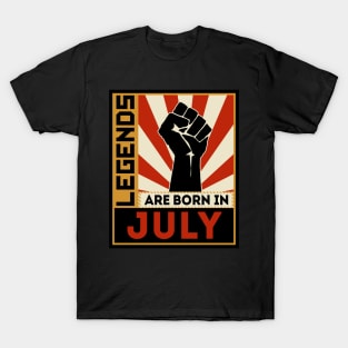 Legends Are Born In July T-Shirt